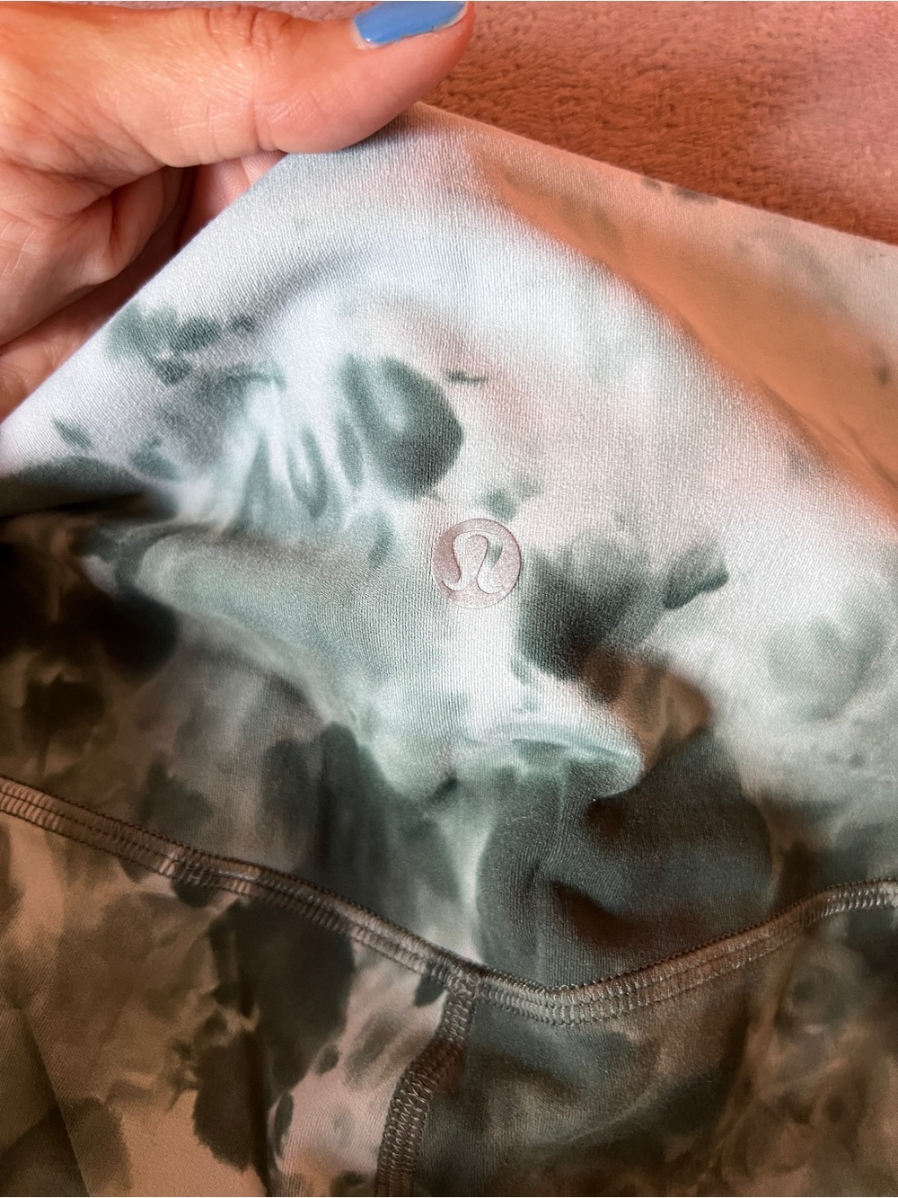 Green Tie-Dye Align Leggings size 8